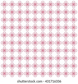 Vector pattern with art ornament. Elements for design . Ornamental lace tracery background.Red white. 