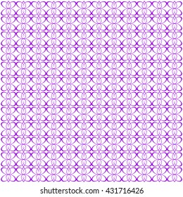 Vector pattern with art ornament. Elements for design . Ornamental lace tracery background.Purple  white. 