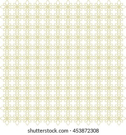 Vector pattern with art ornament. Elements for design . Ornamental lace tracery backgroun . Green white.