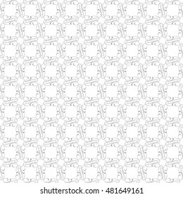 Vector pattern with art ornament. Elements for design . Ornamental lace tracery background .Gray white.Vector illustration.