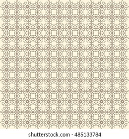 Vector pattern with art ornament. Elements for design . Ornamental lace tracery background .Beige white.Vector illustration.