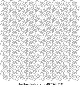 Vector pattern with art ornament. Elements for design . Ornamental lace tracery background .Gray white.Vector illustration.