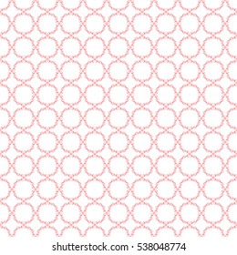 Vector pattern with art ornament. Elements for design . Ornamental lace tracery background Red on white.Vector illustration.