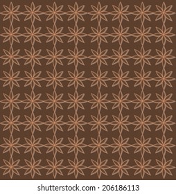 vector pattern background anise flower 