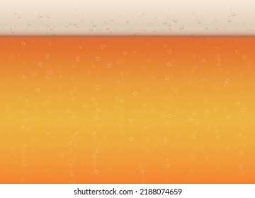 Vector pattern or background of beer with foam
