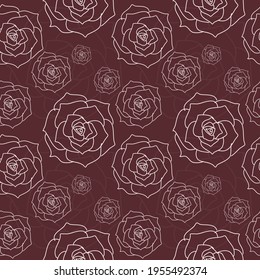 Vector pattern background with flowers. The palette and the backgrounds are soft and the layouts are simplified. The backdrop for greeting cards, posters, banners, and placards.