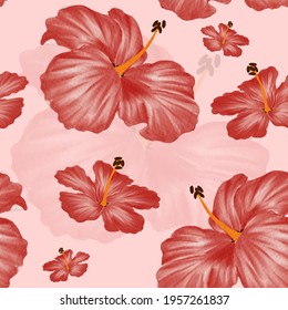 Vector pattern background with flowers. The palette and the backgrounds are soft and the layouts are simplified. The backdrop for greeting cards, posters, banners, and placards.