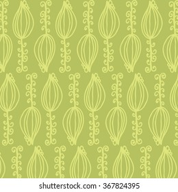 Vector Pattern background  green fantasy