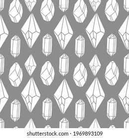 Vector pattern background with the jewel. The palette and the backgrounds are soft and the layouts are simplified.