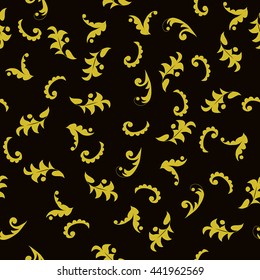 Vector pattern background of leaves.