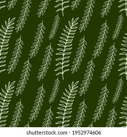 Vector pattern background with leaves. The palette and the backgrounds are soft and the layouts are simplified. The backdrop for greeting cards, posters, banners, and placards.