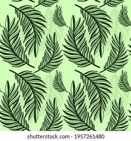 Vector pattern background with leaves. The palette and the backgrounds are soft and the layouts are simplified. The backdrop for greeting cards, posters, banners, and placards.