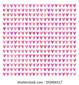 Vector pattern background made of paper hearts
