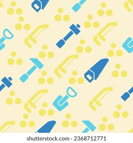 Vector pattern background motif icon tools flat color.seamless wallpaper