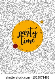 vector pattern background party time