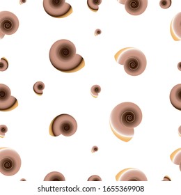 vector pattern, background sea shells