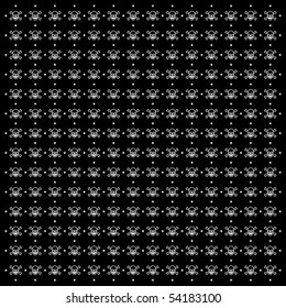 Vector pattern background of skeleton