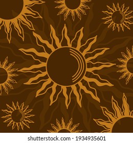 Vector pattern background with sky things like sun or clouds. Backdrop for greeting cards, posters, banners, and placards. 