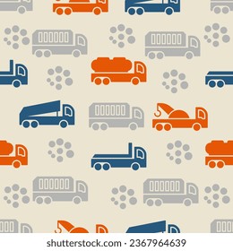 vector pattern background transportation icon flat color style