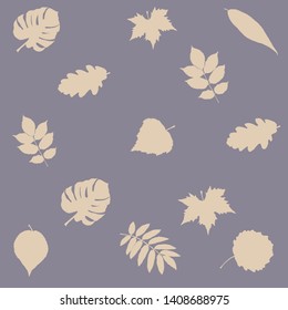 Vector pattern background tree leaves