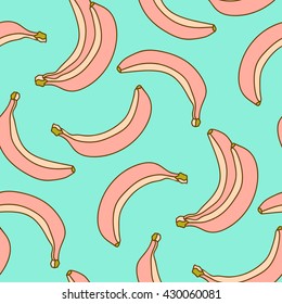 Vector pattern with bananas