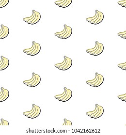 Vector pattern bananas. Made in the cute style. Can be used for wallpaper, pattern fills, textile, web page background, surface textures.