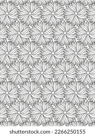 vector pattern. 
Beautiful black and white illustration for adult coloring book with rectangle abstract linear tribal pattern
