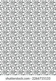 vector pattern. 
Beautiful black and white illustration for adult coloring book with rectangle abstract linear tribal pattern