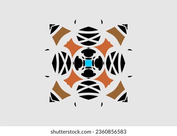 vector pattern beautiful color combination traditional floral pattern