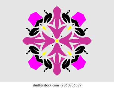 vector pattern beautiful color combination traditional floral pattern