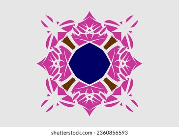 vector pattern beautiful color combination traditional floral pattern