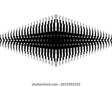 Vector pattern of black abstract pixels on a white background. Vector background. Design element in digital style. Shield, label
