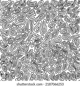 Vector, pattern from black and white lines of spots. Pattern monochrome abstraction. For printing on fabric and the web.