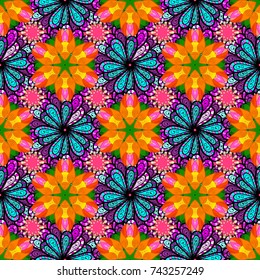 Vector pattern. Botanical seamless pattern. Watercolor effect. Organic elements.