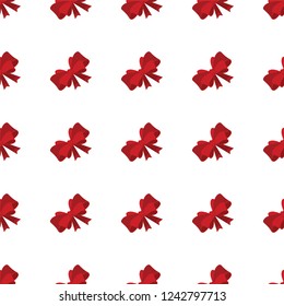 Vector. Pattern. Bow. Red.