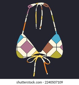 Vector pattern bra design for women