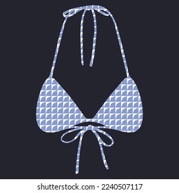 Vector pattern bra design for women