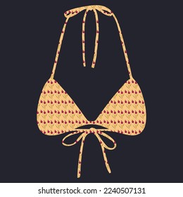 Vector pattern bra design for women