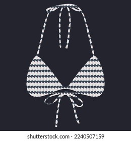 Vector pattern bra design for women