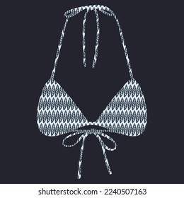 Vector pattern bra design for women