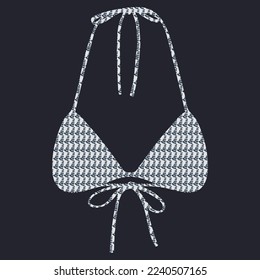Vector pattern bra design for women