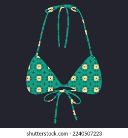 Vector pattern bra design for women