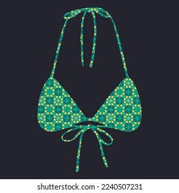 Vector pattern bra design for women