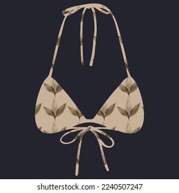 Vector pattern bra design for women