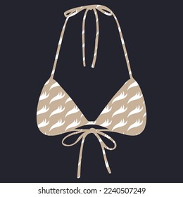 Vector pattern bra design for women