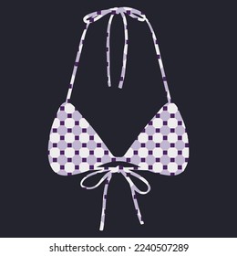 Vector pattern bra design for women