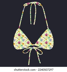 Vector pattern bra design for women