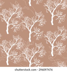 Vector pattern from branches for your design