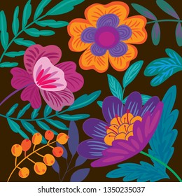 Vector pattern of bright colors