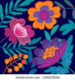 Vector pattern of bright colors